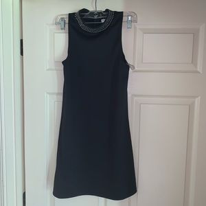 Socialite black dress with beaded neckline Size XS Juniors
